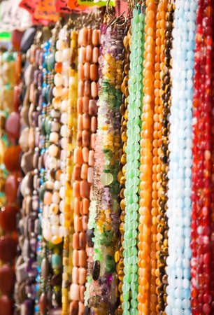 Lots of beads. Shallow dof.の写真素材