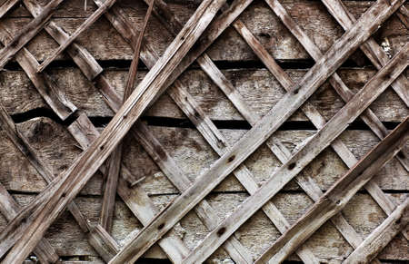 Old wooden wall close-up texture.の写真素材