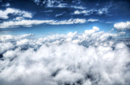 Dramatic sky. HDR high contrast image.
