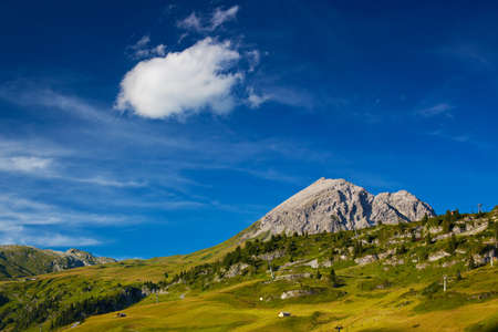 Swiss Alps summer mountain landscape 
