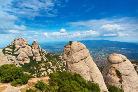 Montserrat mountain summer landscape.の写真素材