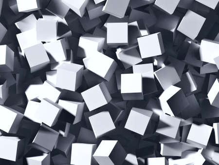 Grey cubes abstract background.の写真素材