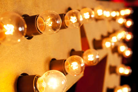 Light bulbs abstract background の写真素材