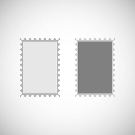 Postage stamp vector icon. Vector illustrationのイラスト素材