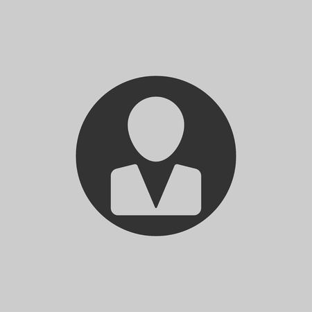 Person sign icon for web and mobile. Vector illustrationのイラスト素材