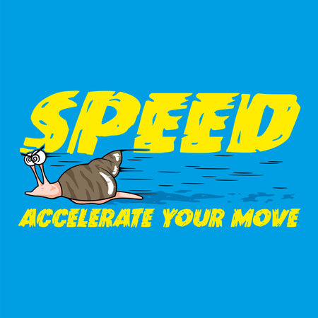 Speed Conch Accelerate Your Moveのイラスト素材
