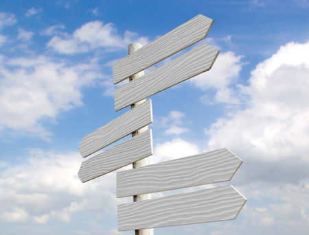 signage on blue sky