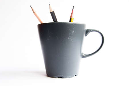 Pencils in a Cupの写真素材