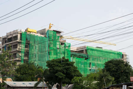 Building construction, Bangsan, Thailand のeditorial素材