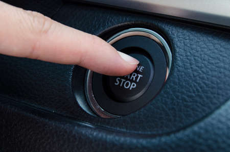 Push an engine start buttonの写真素材