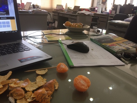 Working in a comfortable dayのeditorial素材