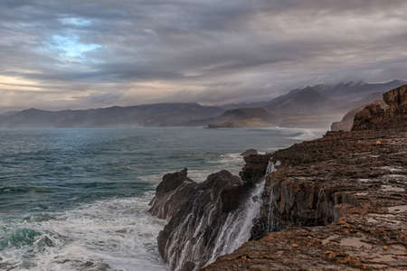 Stormy weather on Fuerteventura, Canary islandsの写真素材