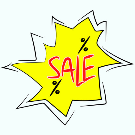 Vector sale illustration. Sign of sale.のイラスト素材