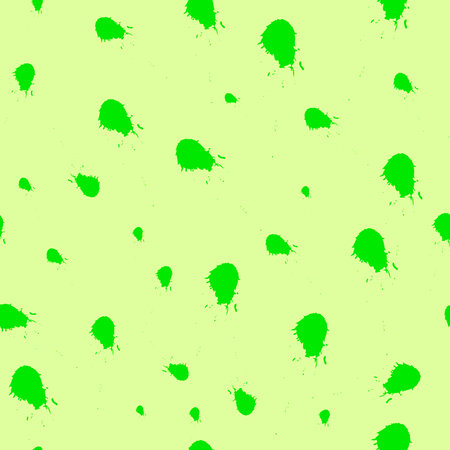 Vector graphics, flat design. Seamless background with green spots.のイラスト素材