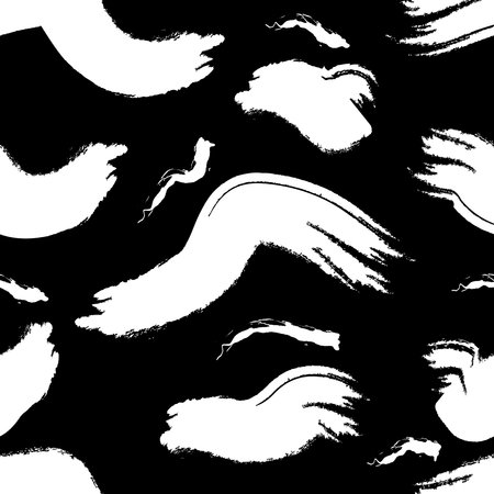 Seamless background, black and white. Vector illustration flat design.のイラスト素材