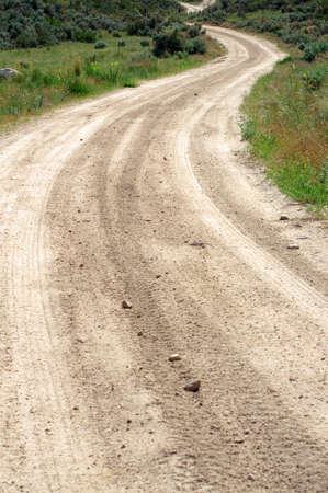 dirt road in the countryの写真素材