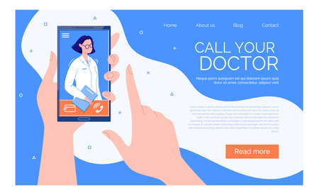 Information Poster about Online Medical Services.  Doctor. Online Medical Consultation Concept, Medical Support.


のイラスト素材