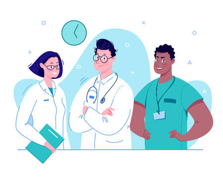 The team of doctors.の写真素材