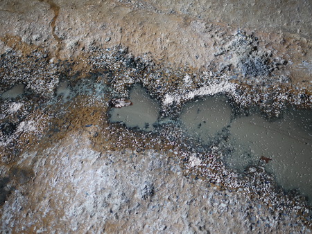 Dirty after production process from fismeal manufacturer.の写真素材