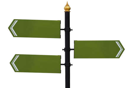 Signs isolate backgroundの写真素材