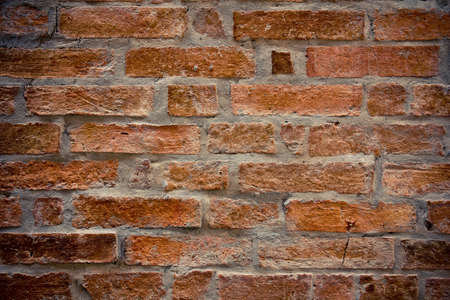 Crumbling brick walls, cement mixer