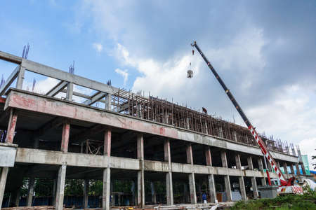 The construction of large buildings