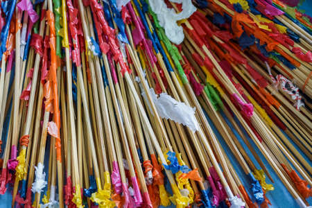 Bamboo Stick Color Paperの写真素材