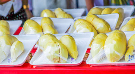 Durian isolated for saleの写真素材