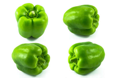 green capsicum isolatedの写真素材