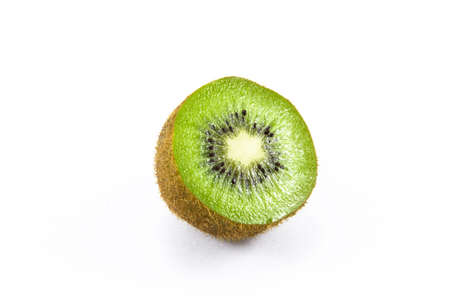kiwi isolated on white backgroundの写真素材