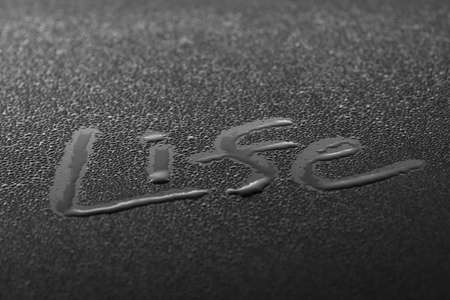 text "live" backgroundの写真素材