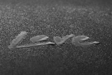 text "love" backgroundの写真素材