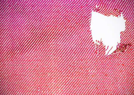 Pink cotton fabric woven canvas texture with gray pattern background. Soft focus linen sack craft design.の写真素材