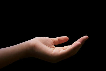 Women empty hands, palmsの写真素材