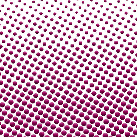 Purple Halftone circles the white background, halftone dot pattern.