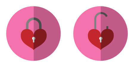 The illustration is a 2 key icons together.のイラスト素材