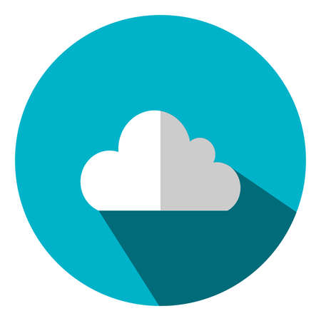 Illustration is a cloud icon as a data representation symbol. Can be used in the media.のイラスト素材