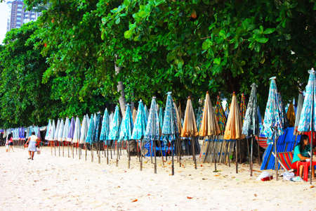 umbella on the beachのeditorial素材