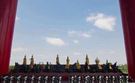 Buddha of the day and blue sky