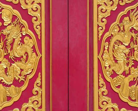 Golden texture in the chiness templeの写真素材