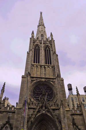 Historical temple in New Yorkの写真素材