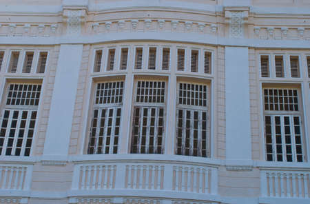 Background of wooden windowの写真素材