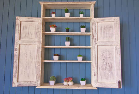 carbinet of plants in the farmの写真素材