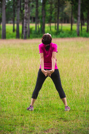 Yoga in the forest