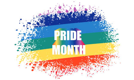 Pride month backdrop design graphic resources isolated transparent background pngのイラスト素材