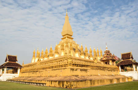 Golden Stupa in Vientianeの写真素材