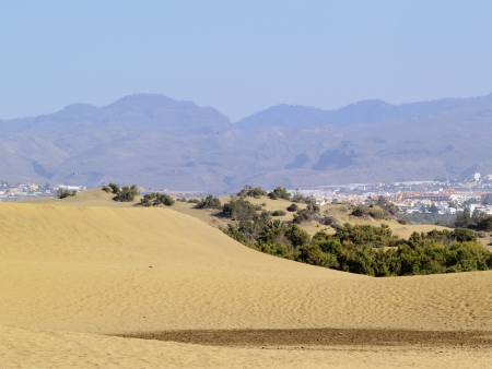 Maspalomas Dunes, Gran Canaria, Canary Islands, Spainの写真素材