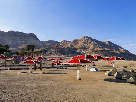 Dead Sea Beach, Israelの写真素材