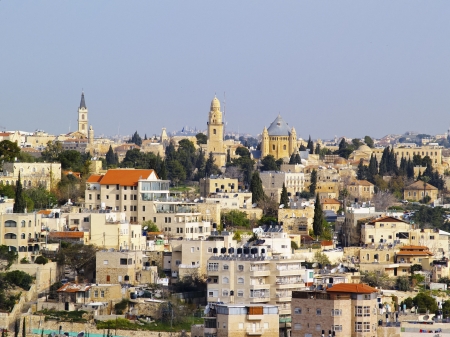 Jerusalem Cityscape, Israelの写真素材