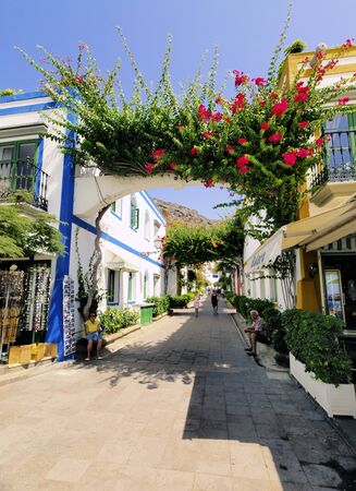 Puerto Mogan, Gran Canaria, Canary Islands, Spainのeditorial素材